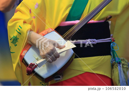阿波踊りの三味線 鳴り物 阿波踊りの三味線 鳴り物 106582010