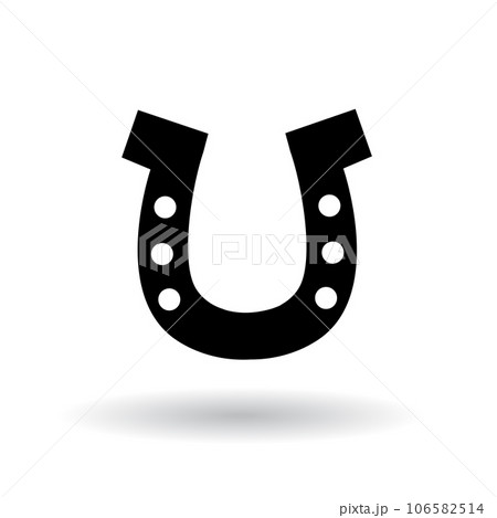 Horse Shoe icon. Simple flat vector illustration. 106582514