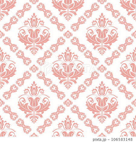 Classic Seamless Vector Fine Pattern With Arabesques 106583148