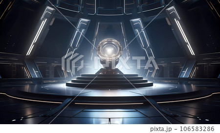 Luxury Futuristic Cylinder Scene Luxury Futuristic Cylinder Scene 106583286