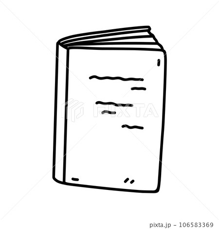 Closed book or copybook isolated on white 106583369