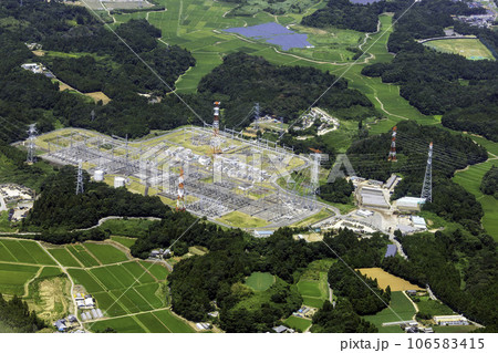 東京電力の新佐原変電所を空撮 106583415