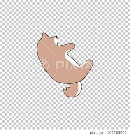 dog sleeping on its side dog sleeping on its side 106583902