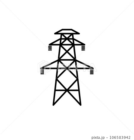 Electrical tower icon Electrical tower icon 106583942