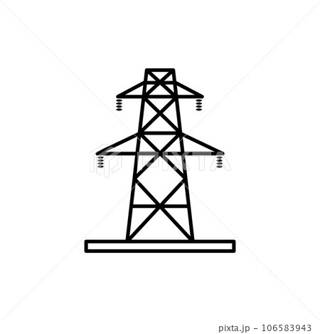 Electrical tower icon Electrical tower icon 106583943