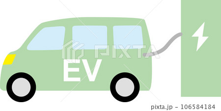 充電している軽自動車 106584184