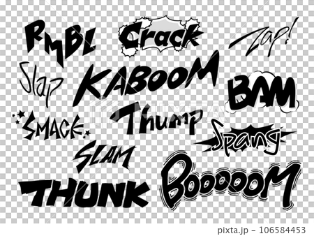 擬音】漫画や動画に使える英語の擬音語・効果音（オノマトペ）の