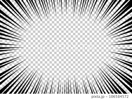 Concentrated line black simple background frame Concentrated line black simple background frame 106584572