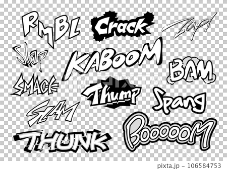 【擬音】漫画や動画に使える英語の擬音語・効果音（オノマトペ） 106584753