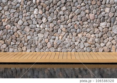 Antique stonewall texture material construction for background. Antique stonewall texture material construction for background. 106586320