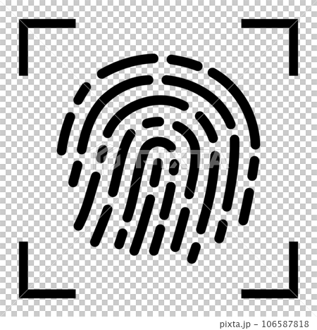 指紋圖標 106587818