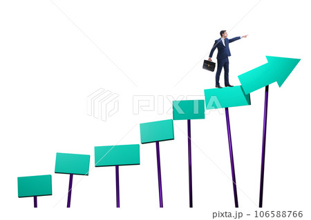 Concept of growth with businessman 106588766