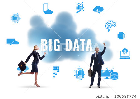 Big data concept with business people 106588774