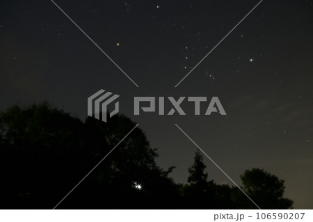 北杜市長坂町、昇り行く冬の星座、オリオン 北杜市長坂町、昇り行く冬の星座、オリオン 106590207