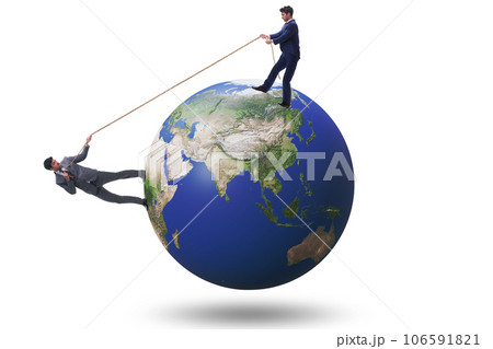 Illustration of global international conflict Illustration of global international conflict 106591821
