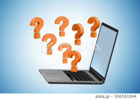 Concept of uncertainty with question mark Concept of uncertainty with question mark 106591894