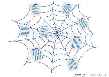 Debt and loan business concept with web Debt and loan business concept with web 106591904