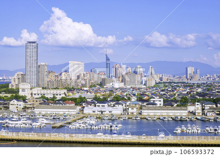 美しい福岡の都市風景 美しい福岡の都市風景 106593372