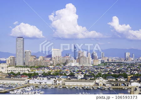 美しい福岡の都市風景 美しい福岡の都市風景 106593373