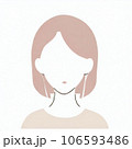 女性のプロフィールイラスト 106593486