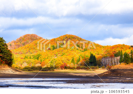 紅葉風景｜恩原湖 106593545