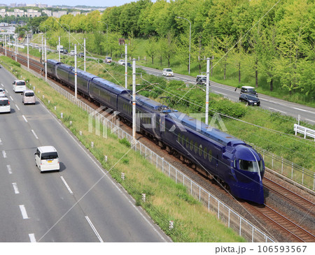 泉北高速鉄道に入線するラピートの泉北ライナー 泉北高速鉄道に入線するラピートの泉北ライナー 106593567