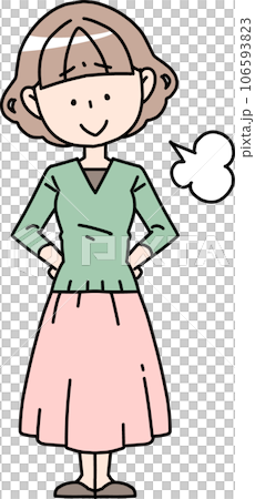 許す女性のイラスト素材 [106593823] - PIXTA