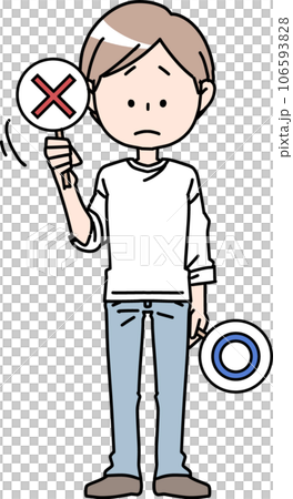 × sign man × sign man 106593828