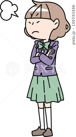 怒る女子生徒 怒る女子生徒 106593886