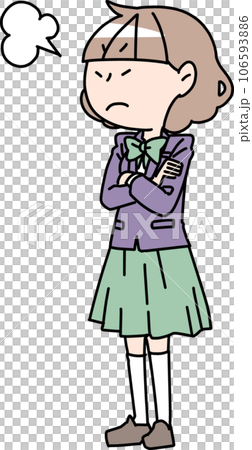 怒る女子生徒 怒る女子生徒 106593886