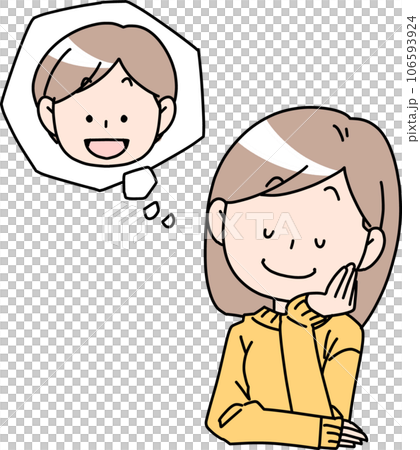 片思いの女性 106593924