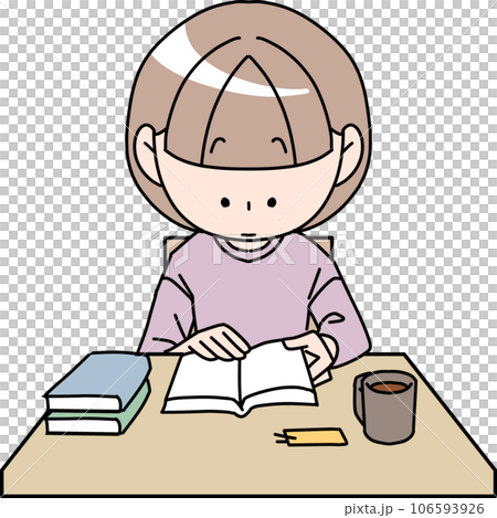 girl reading 106593926