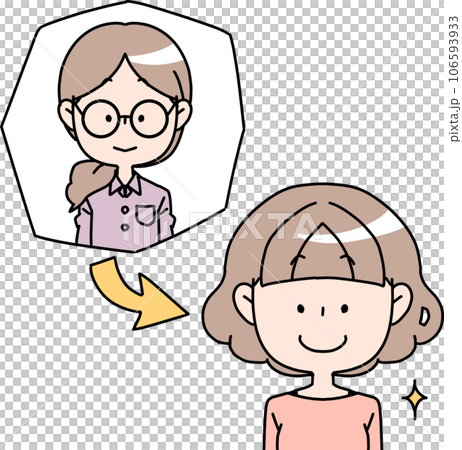 変身した女性 変身した女性 106593933