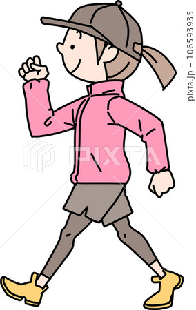 ウォーキングしている女性 ウォーキングしている女性 106593935