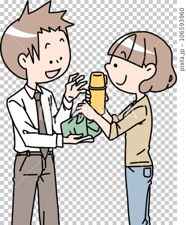 一個女人手提盒飯 一個女人手提盒飯 106593960