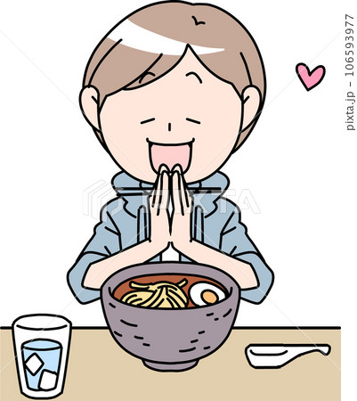 ラーメンを食べる男性 ラーメンを食べる男性 106593977