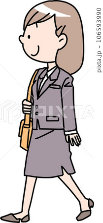 歩く社会人女性 106593990