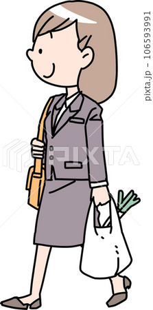 買い物をした社会人女性 106593991