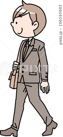 歩く社会人男性 歩く社会人男性 106593993