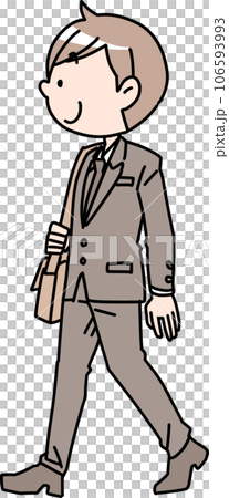 歩く社会人男性 歩く社会人男性 106593993