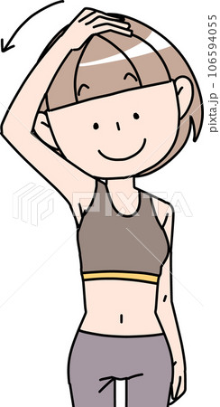 肩と首のストレッチ 肩と首のストレッチ 106594055