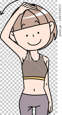 肩と首のストレッチ 肩と首のストレッチ 106594055