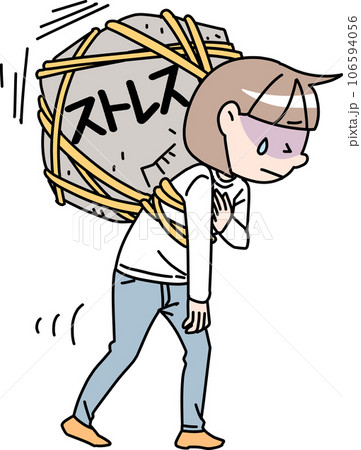 ストレスを抱える女性 106594056