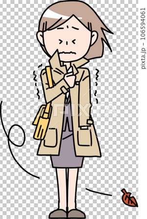 凍える社会人女性 106594061