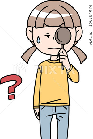 視力検査を受ける女子 106594074