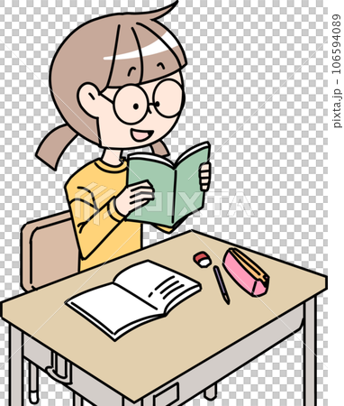 授業中の女子生徒 106594089