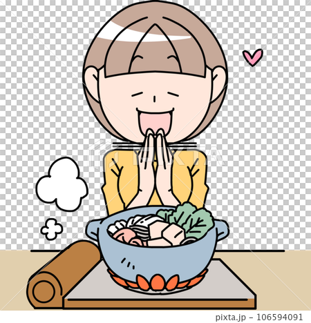 一個吃火鍋菜的女人 106594091