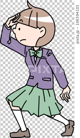 探す女子生徒 106594105