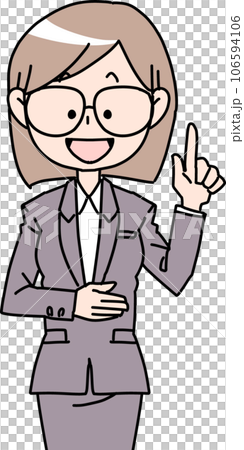 案内する社会人女性 106594106
