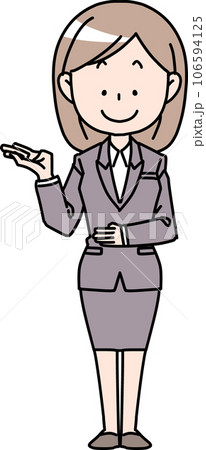 案内する社会人女性 案内する社会人女性 106594125